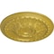 Ekena Millwork Oslo Ceiling Medallion (Fits Canopies up to 7 5/8"), Hand-Painted Rich Gold, 38 3/8"OD x 2 7/8"P CM38OSRGS - alternate 2